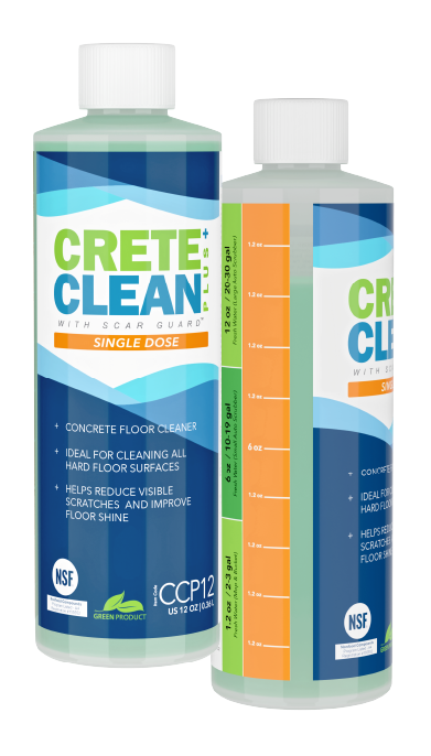 Two bottles of CreteClean Plus single dose