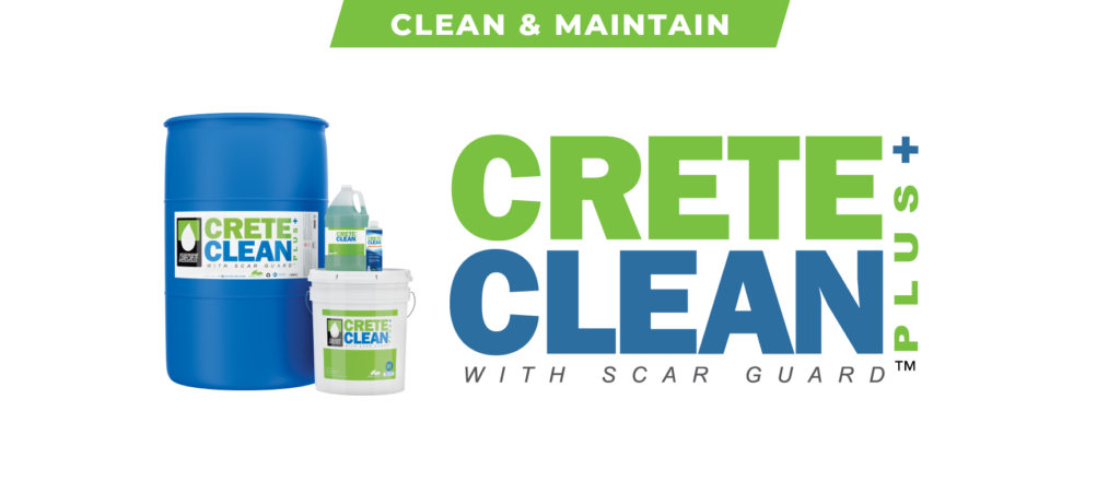 CreteClean Plus concrete floor cleaner banner